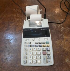 Sharp EL-1750V Printing Calculator with Paper Roll